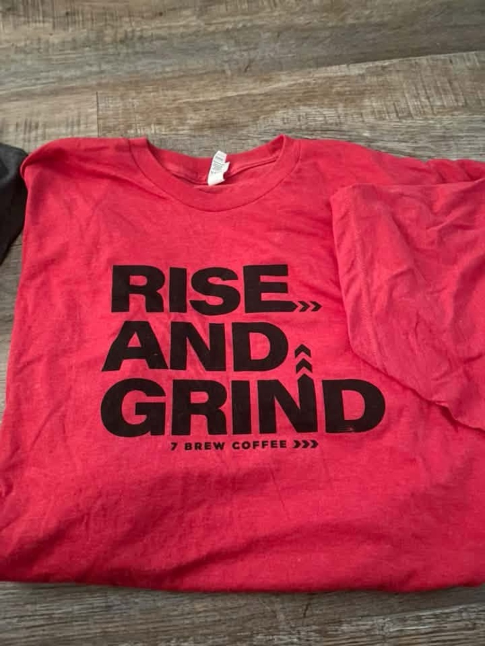 Rise and Grind Red Graphic Tee -
